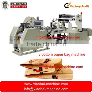 2016 HAS VIDEO Paper Bag Making Machine With V Bottom And Square Bottom For KFC Bread,French Fries Food And Shopping Bag Quality Choice thumbnail-3