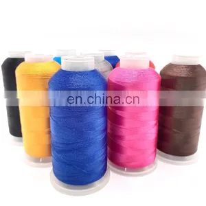 Machine Embroidery Threads Shinny Eco-Friendly Dye Polyester Thread For Embroidery Machine thumbnail-1