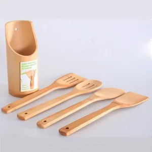 Bamboo Cooking Utensil Holder Original Manufacturer Twinkle Bamboo Storage Bambu Kitchen Tool thumbnail-1