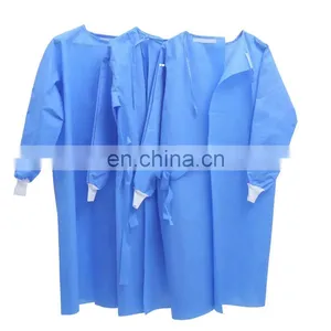 Standard Hospital SMS Surgical Gown Medical Disposable Waterproof Gown Sterile thumbnail-1