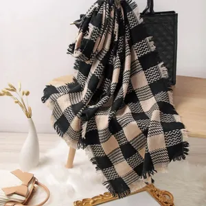 High Quality Super Soft Colorful Winter Fashionable Women Wool Scarf thumbnail-1