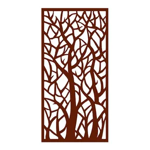 Metal Privacy Screening Which Great for Stopping Neighbours From Invading Your Privacy, Rust Metal Screen thumbnail-5
