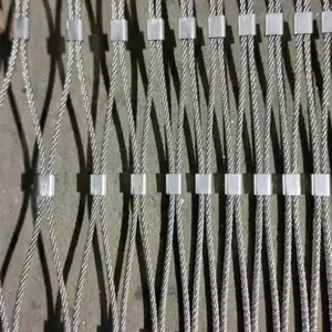 Flexible Stainless Steel Knotted Natural Rope Nets for Anti-Fall Protection, SS316 SS316L SS304 Material thumbnail-1