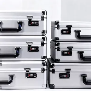 Professional Aluminum Tool Case Series - Black & Silver Collection for Heavy-Duty Equipment Storage thumbnail-5