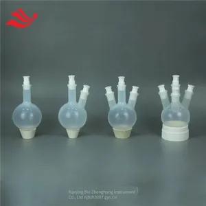 2l Single-necked Pfa Rotary Evaporation Flask With 29 Mouth, Transparent Polytetrafluoroethylene Round-bottom Reaction Flask, Corrosion-resistant Distillation Flask thumbnail-2