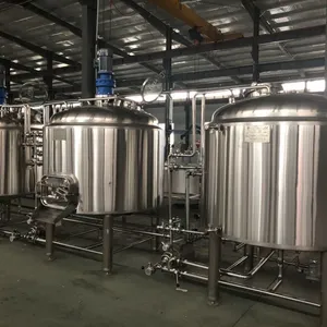 1000L 3Vessles Brewhouse Craft Beer Equipment With Fermentation thumbnail-1