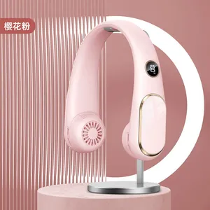 Semiconductor Cooling Neck Hanging Fan, USB Charging Bladeless Air Conditioning Fan, Outdoor Portable Neck Hanging Small Fan thumbnail-1
