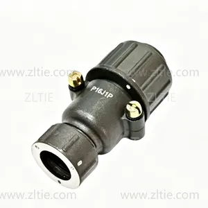 P16 Series 2-Pin Straight Male Cable Plug With Shielded Tail Attachment P16J1P thumbnail-2