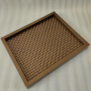 Staircase and Elevator Car Partition Screens, Plain Weave Stainless Steel Wire Mesh, Custom Cut to Size, With Welded Decorative Accessories. thumbnail-3