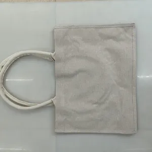 Custom Size And Printed Jute Tote Bags thumbnail-4