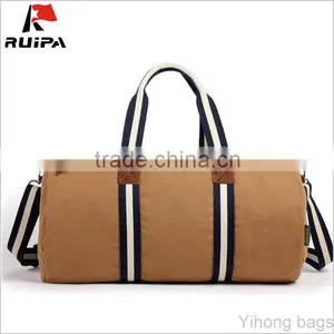 Simple Canvas Leather Duffle Bag thumbnail-1