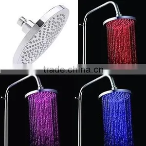 Plastic LED Round Big Rain Shower Head/Over Head Shower thumbnail-1
