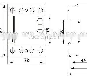 Circuit Breaker for DIN Rails,6-100 Residual Current Circuit Breaker(RCCB) thumbnail-4
