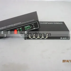 2Fiber Ports 4UTP Ports Fiber to Ethernet Media Converter | 4UTP Ports Fiber Switch thumbnail-2