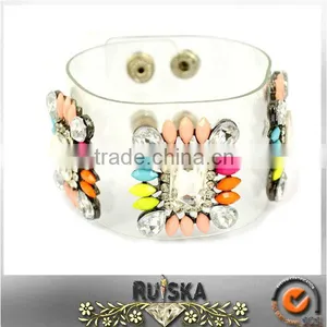 Shourouk Style With Crystal Plastic Bracelet thumbnail-1