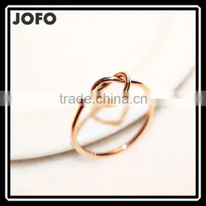 2015 Twist Heart Shape Thin Wedding Rings For Women Simple Anillos de Las Mujeres thumbnail-1