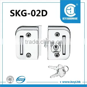 SKG-02D South America Standard Glass Door Lock, Sliding Tempered Glass Door Key Locks thumbnail-1