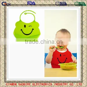Waterproof Silicone Baby Bibs With Easily Rinse Clean & Air Dries Fast thumbnail-3