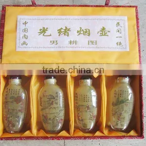 Chinese Traditional Snuff Box C/w Farming Painting thumbnail-1