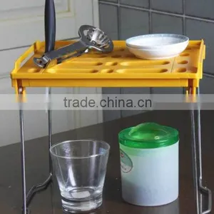 Chrome Plate+pp 27.5*24*38 Useful Product Plastic Rack/grocery Rack/food Rack/kitchen Rack thumbnail-1