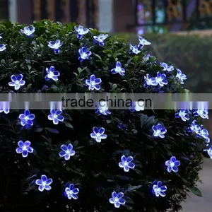 Blue Color Cherry Blossom Light Strings for Garden and Outdoor Christmas Party thumbnail-2