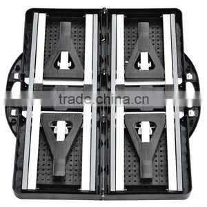 ALUMINUM FOLDING TABLE & OURDOOR TABLE & PICNIC FOLDING PLASTIC TABLE WITH 4 SEATS thumbnail-1