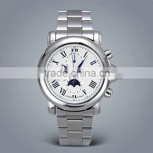 Multi-functional High Quality Chronograph Mens Watches, Luxury Stainless Steel Watch, Water Resistant Japan Movement Watch thumbnail-1
