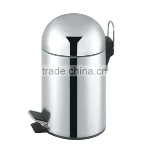 Fashionable Ball Lid Stainless Steel Waste Bin thumbnail-2