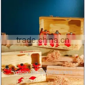 Hand Tool Parts Micro-Grain Tungsten Carbid Tipped TCT Router Bit Sets For Cabinet Door thumbnail-1
