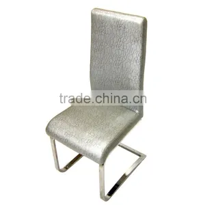 High Back Stainless Steel Dining Table and Chair Sets Modern thumbnail-5