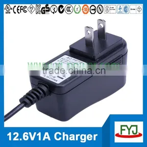 Battery Charger 12.6v 1a for 3S Lithium Rechargeable Battery Pack YJP-126100 thumbnail-4