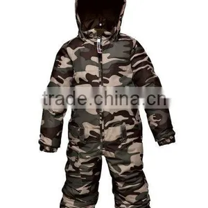 Kids One Piece Ski Overall in Camo thumbnail-1
