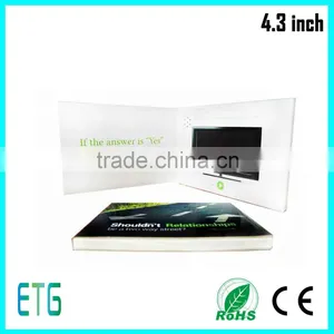Hot Sale LCD Video Business Invitation Card With Cheapest Factory Price thumbnail-2