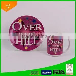 Ceramic Set, Plate and Mug With Decal,ceramic Cup thumbnail-1