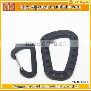 Yukai Plastic Key Ring Snap Spring Hook Carabineer for Outdoor Sport thumbnail-1