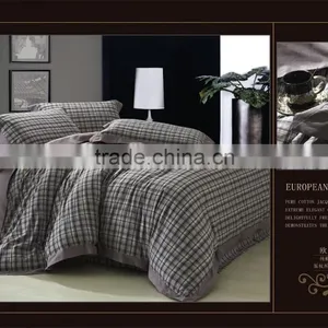 Yarn Dyed 100% Cotton 50*50/140*80 Bedding Sets thumbnail-1