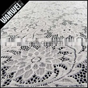 Chrysanthemum Flower Elastic Bright Fabric Manufactur Selling Spandex Nylon Lace Fabric Wholesale K-166 thumbnail-3