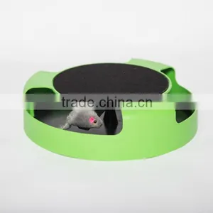 Cat Scratcher Catch the Mouse Round Turnable Cat Toy Pet Toy thumbnail-1