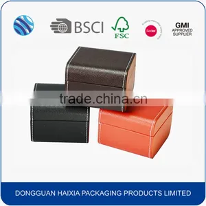 Luxury PU Leather Single Watch Packaging Box thumbnail-1