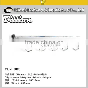 Metal Hanging Hook Hanging Clothing Hooks 5 J Shape Hooks thumbnail-3