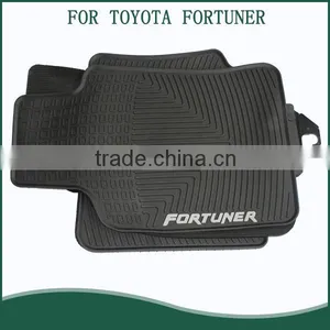 Auto Floor Mats (2 Row Set) Cargo Liner for Toyota Fortuner (Tan) thumbnail-1