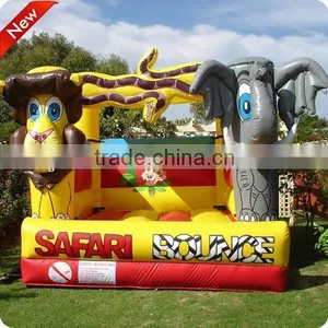 Forest Lion Elephant Inflatable Bounce Jumping Bouncer thumbnail-1