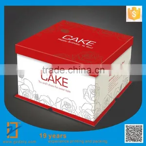Custom Decorative Individual Wedding Cake Boxes With Handle thumbnail-2