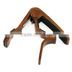 Top Quality Smooth Surface Finish With Good Strong Spring Guitar Capos in Wooden Style thumbnail-1