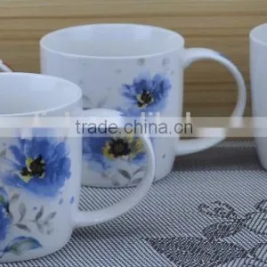 11OZ Flower Design Full Decal Print Tea Cups, Shiny Surface Porcelain Mug, KL5008-95 thumbnail-6