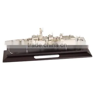 3D Engraved Zinc Alloy Sailboat Model for Meeting Room Decoration, Metal Crafts Shipping Corporation Souvenir thumbnail-1