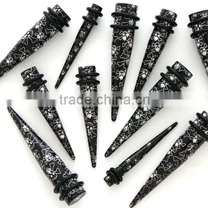 Fake UV Acrylic Ear Taper With O-rings thumbnail-5