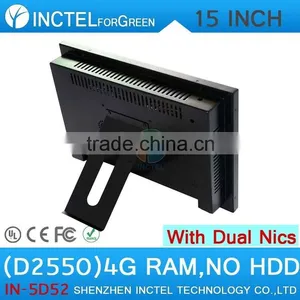 2015 NEW Desktop Computer Touchscreen All in One Computer With 5 Wire Gtouch 15 Inch 6COM LPT 4G RAM ONLY Dual 1000Mbps Nics thumbnail-1