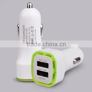 Dual USB Port QC 2.0 Car Cigarette Charger for MP3/MP4/laptop/tablet/mobile Phone thumbnail-1