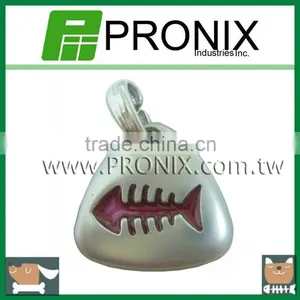 Pet Tag With Fish Design thumbnail-1